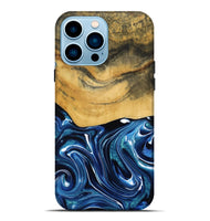 iPhone 14 Pro Max Wood Live Edge Phone Case - Charlie (Blue, 790812)