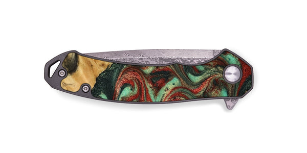 EDC Wood Pocket Knife - Shanae (Green, 790924)