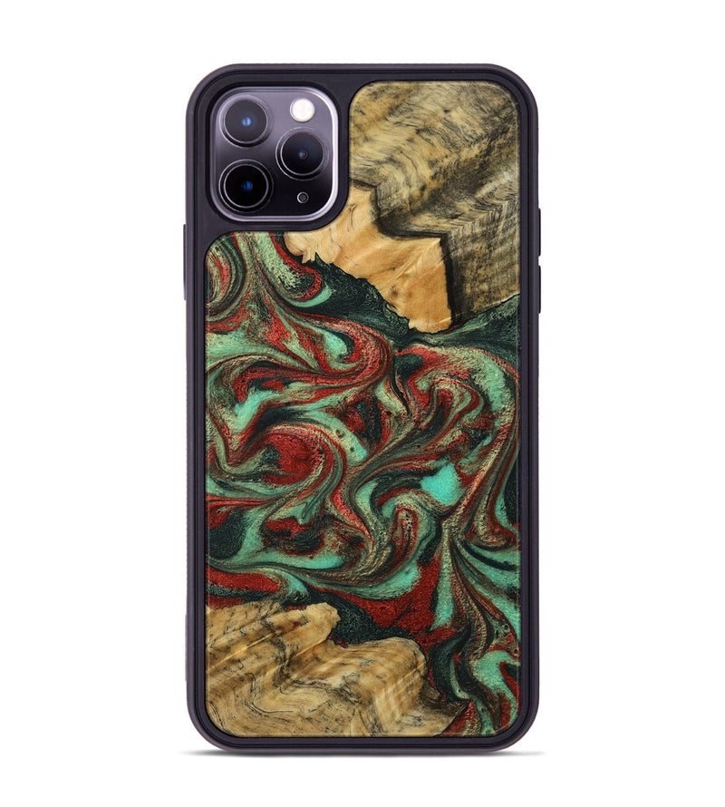iPhone 11 Pro Max Wood Phone Case - Shanae (Green, 790924)