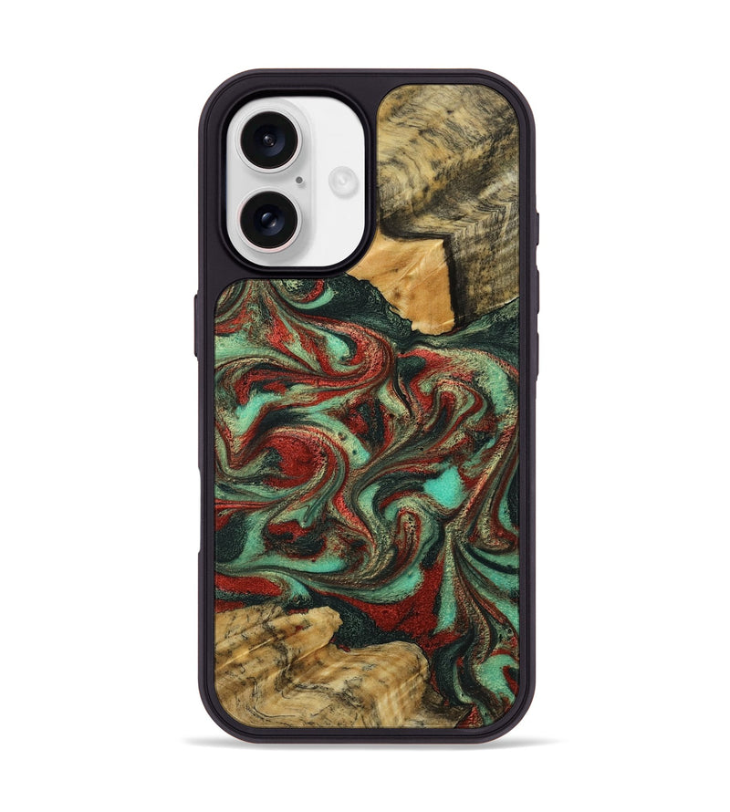 iPhone 17 Wood Phone Case - Shanae (Green, 790924)