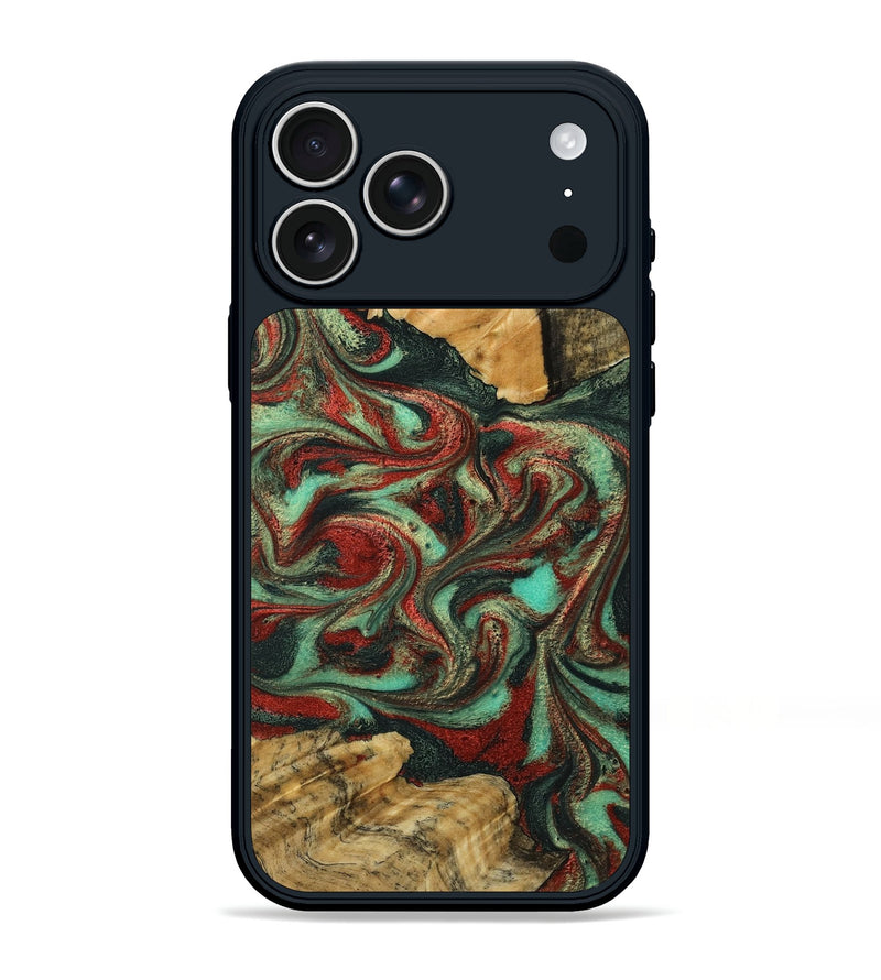 iPhone 17 Pro Max Wood Phone Case - Shanae (Green, 790924)