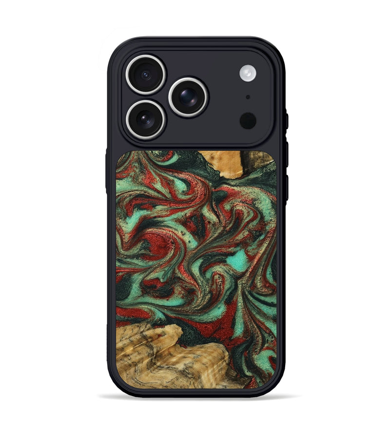 iPhone 17 Pro Wood Phone Case - Shanae (Green, 790924)