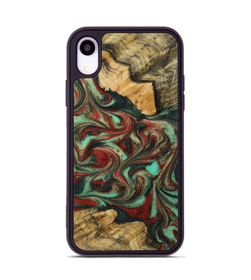 iPhone Xr Wood Phone Case - Shanae (Green, 790924)