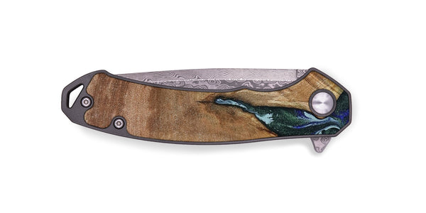 EDC Wood Pocket Knife - Jamey (Green, 790929)