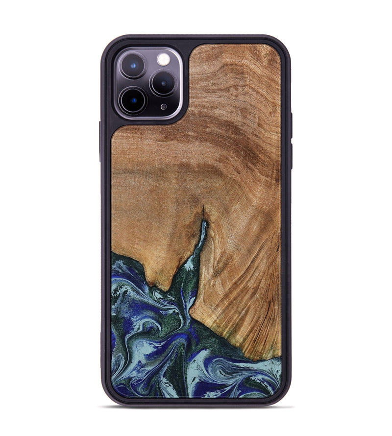iPhone 11 Pro Max Wood Phone Case - Jamey (Green, 790929)