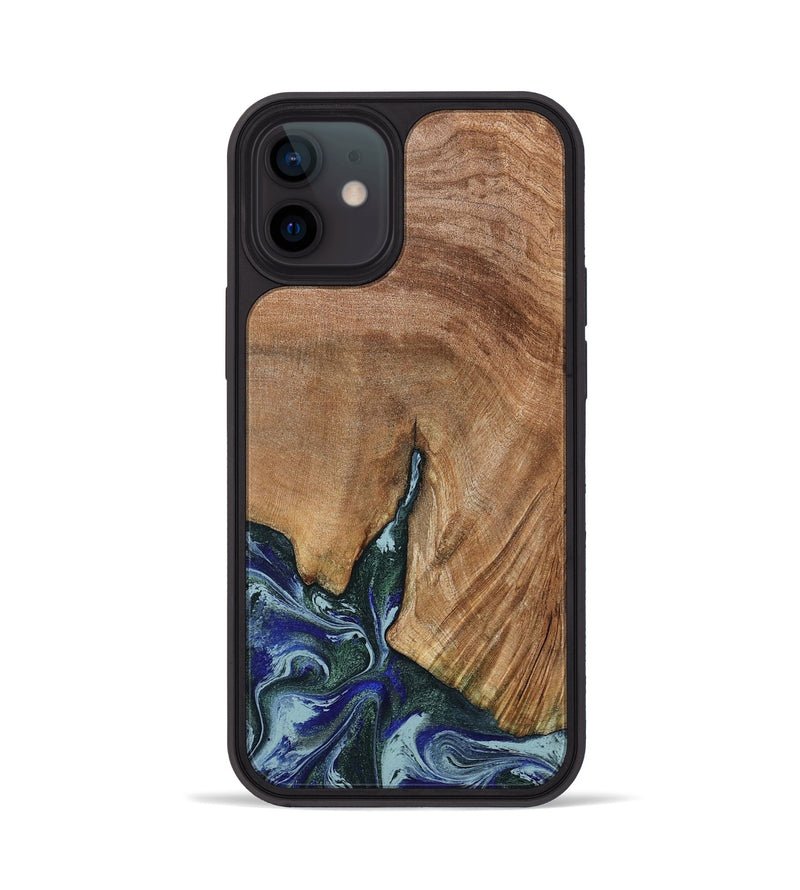 iPhone 12 Wood Phone Case - Jamey (Green, 790929)
