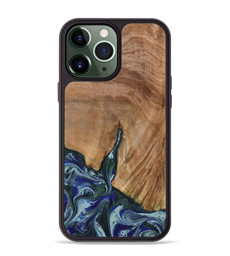 iPhone 13 Pro Max Wood Phone Case - Jamey (Green, 790929)