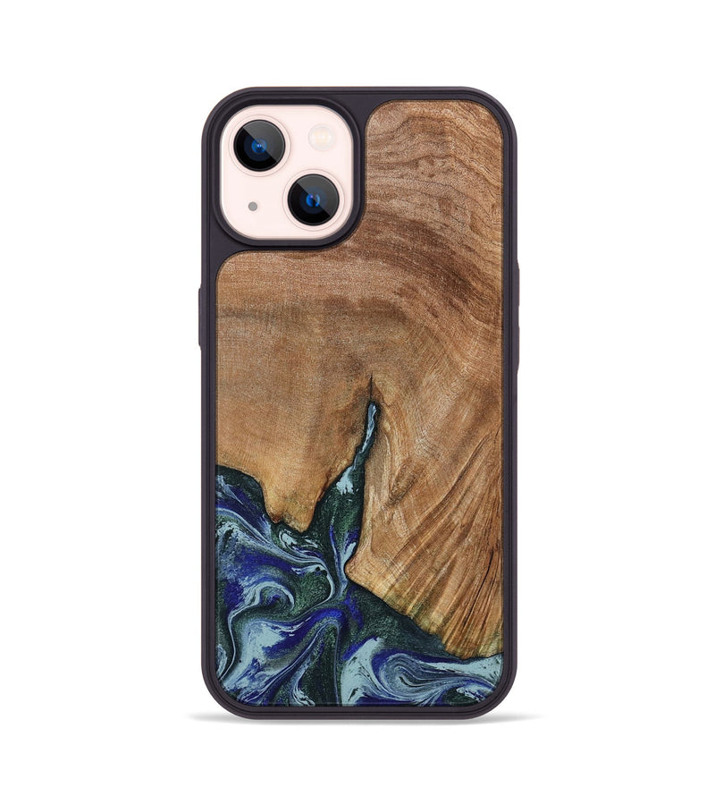 iPhone 14 Wood Phone Case - Jamey (Green, 790929)