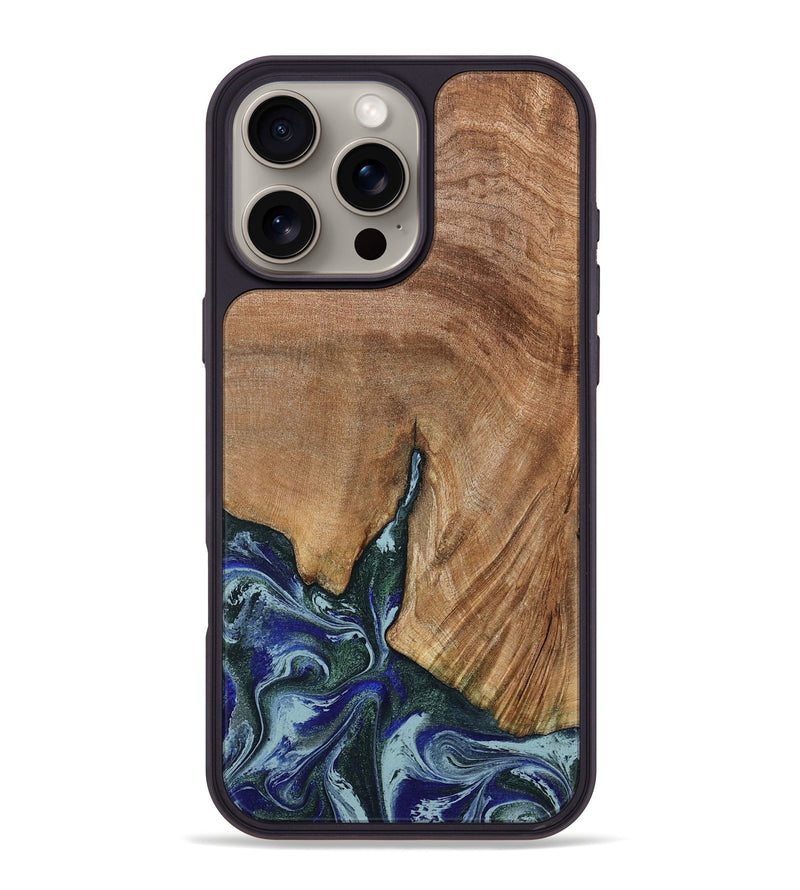iPhone 16 Pro Max Wood Phone Case - Jamey (Green, 790929)