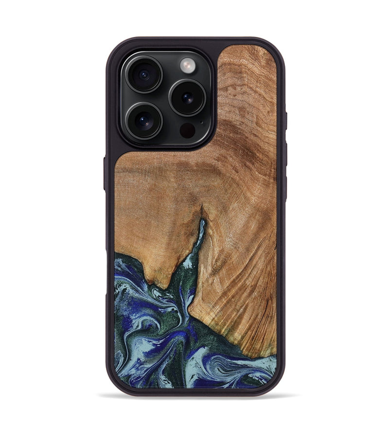iPhone 16 Pro Wood Phone Case - Jamey (Green, 790929)