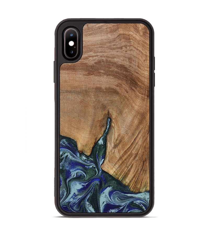 iPhone Xs Max Wood Phone Case - Jamey (Green, 790929)