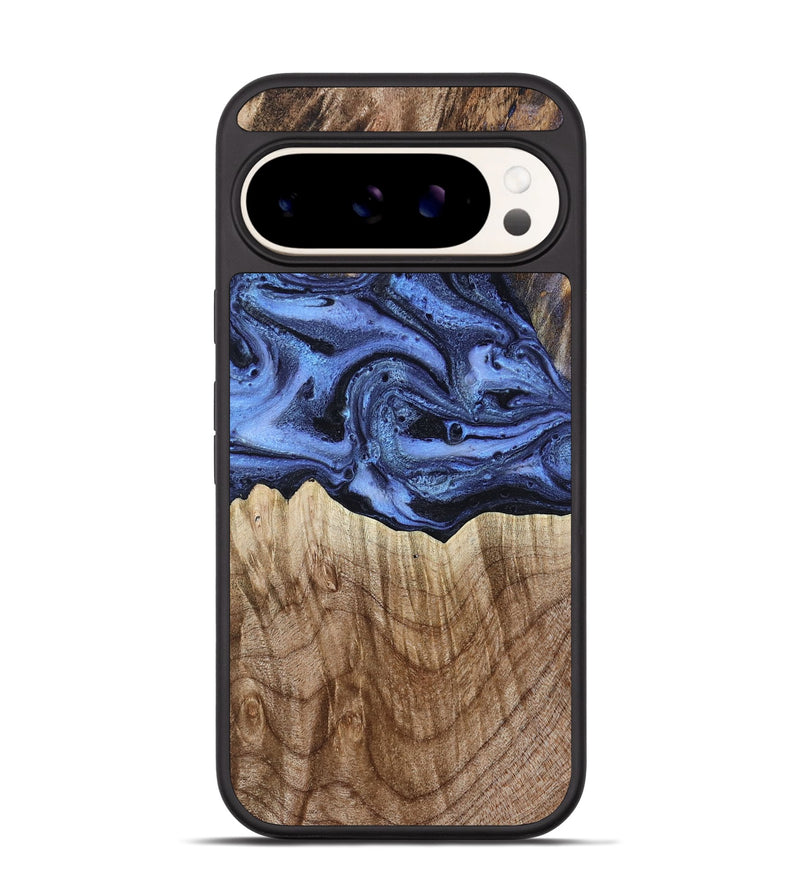 Pixel 9 Wood Phone Case - Daron (Blue, 790950)