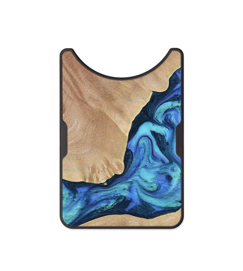 Alloy Wood Wallet - Luke (Blue, 790951)