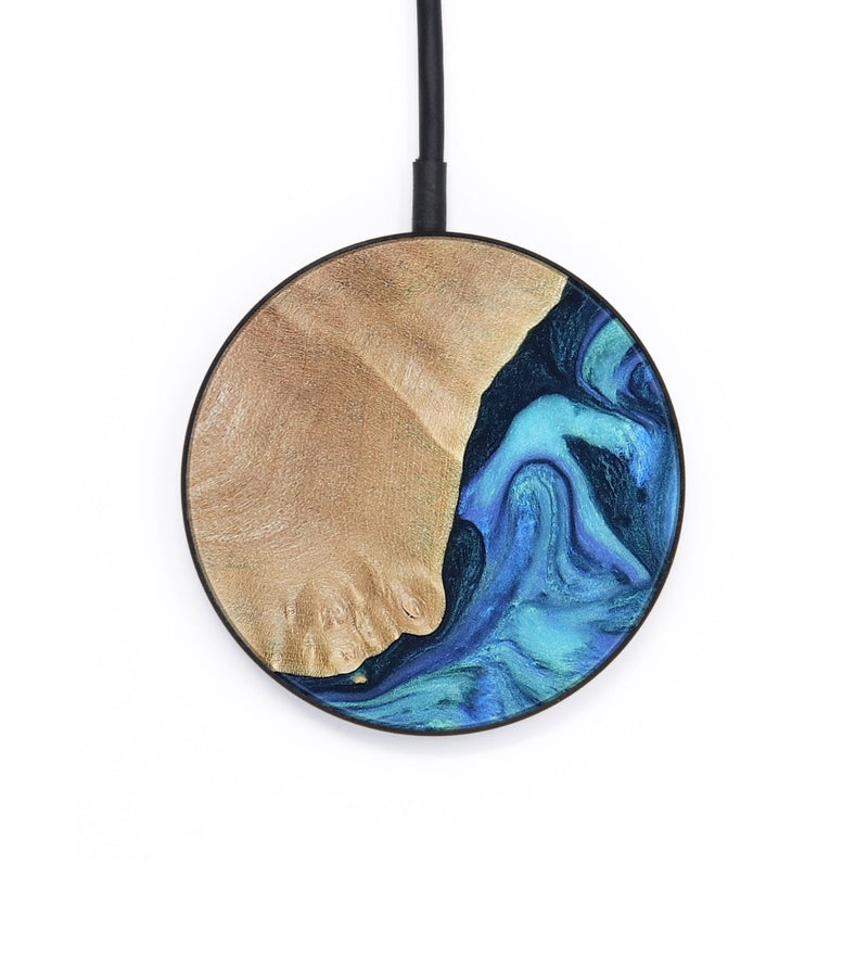 Circle Wood Wireless Charger - Luke (Blue, 790951)