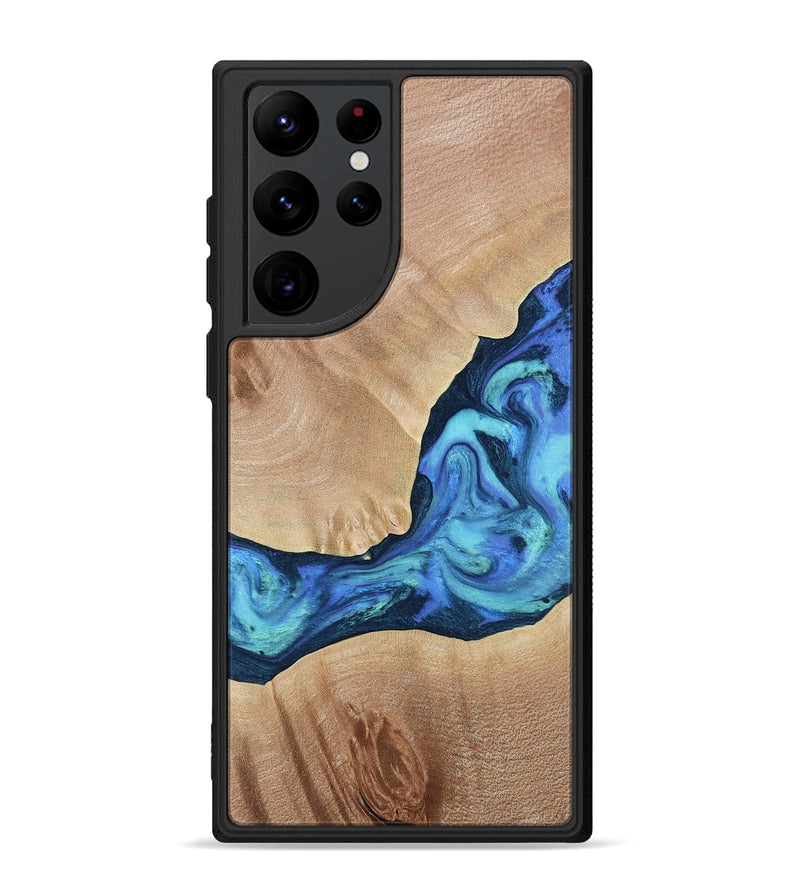 Galaxy S22 Ultra Wood Phone Case - Luke (Blue, 790951)
