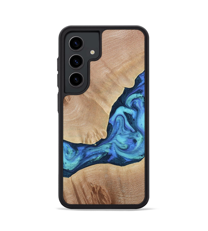 Galaxy S24 Wood Phone Case - Luke (Blue, 790951)