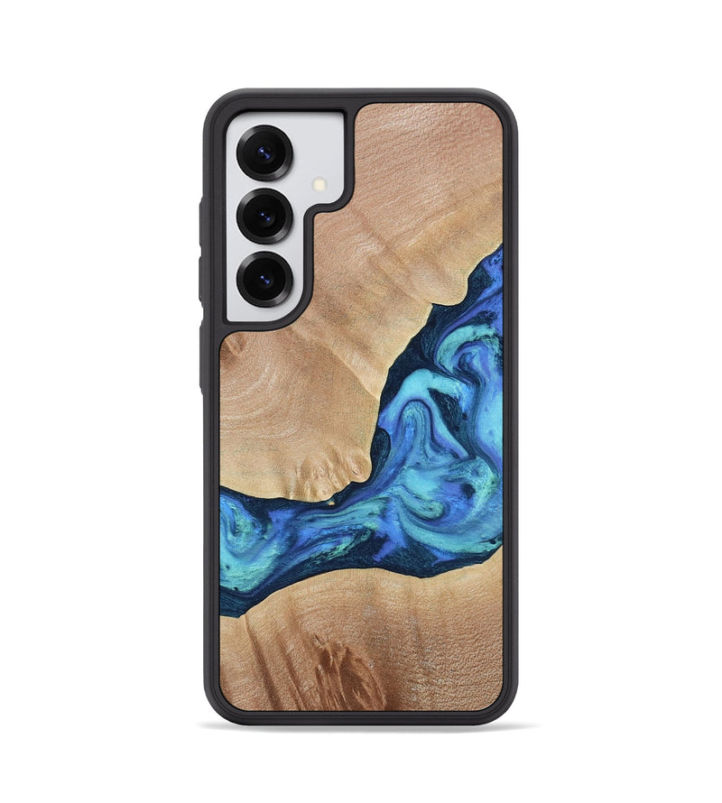 Galaxy S25 Wood Phone Case - Luke (Blue, 790951)