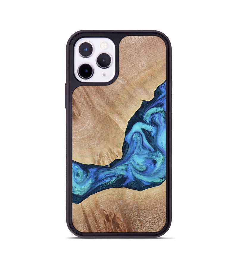 iPhone 11 Pro Wood Phone Case - Luke (Blue, 790951)