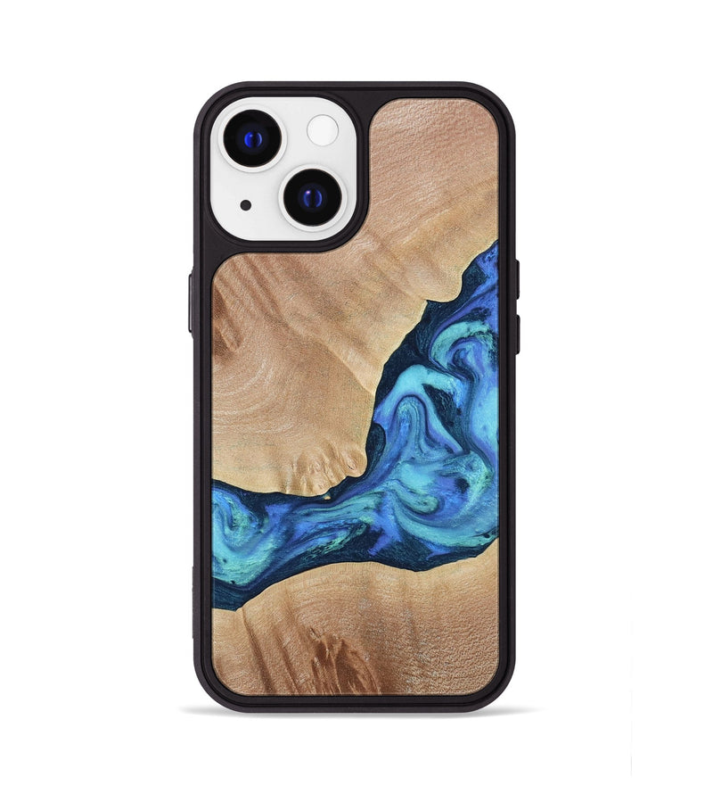 iPhone 13 Wood Phone Case - Luke (Blue, 790951)