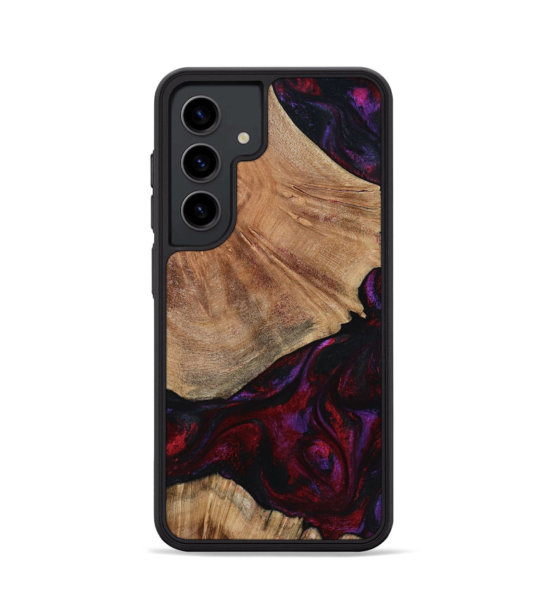 Galaxy S24 Wood Phone Case - Eduardo (Red, 791016)