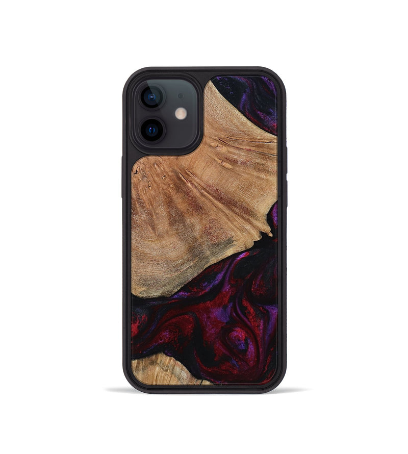 iPhone 12 mini Wood Phone Case - Eduardo (Red, 791016)