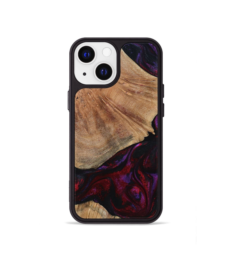 iPhone 13 mini Wood Phone Case - Eduardo (Red, 791016)