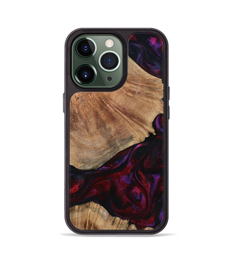 iPhone 13 Pro Wood Phone Case - Eduardo (Red, 791016)