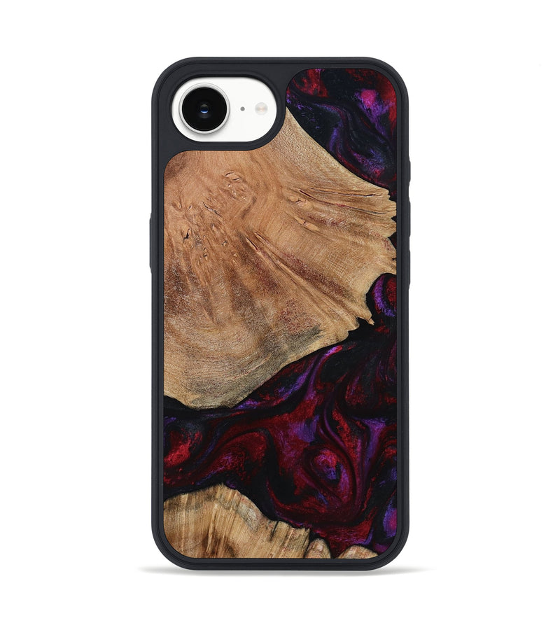 iPhone 16e Wood Phone Case - Eduardo (Red, 791016)