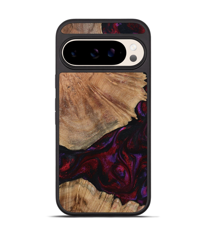 Pixel 10 Wood Phone Case - Eduardo (Red, 791016)