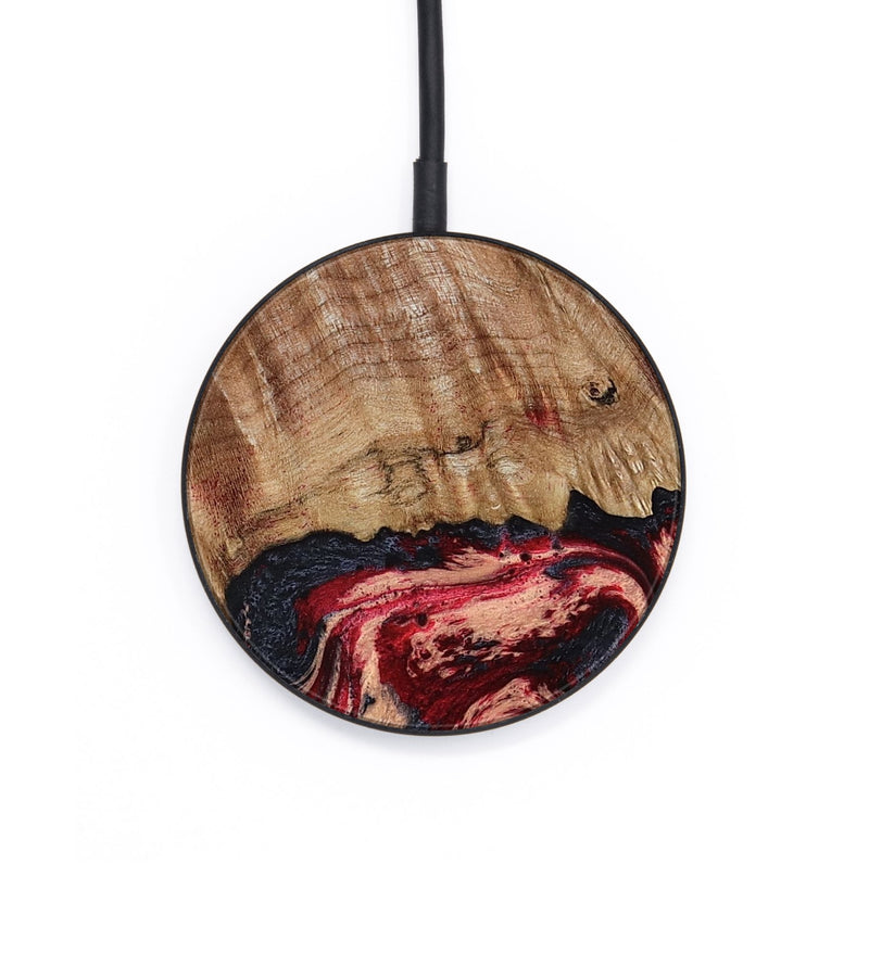 Circle Wood Wireless Charger - Judge (Red, 791017)