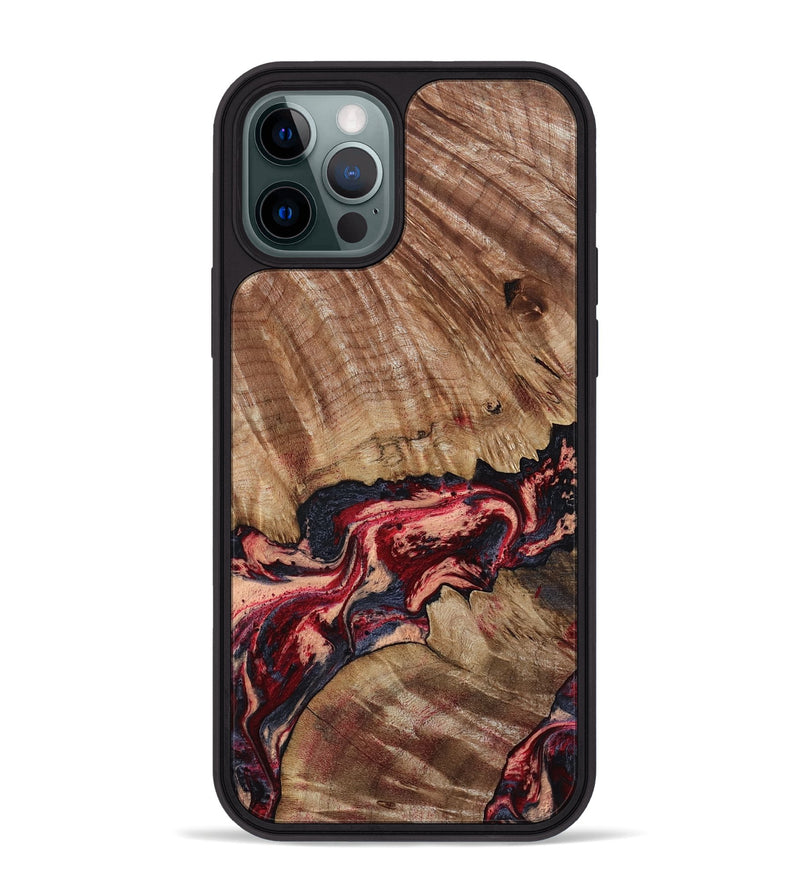 iPhone 12 Pro Max Wood Phone Case - Judge (Red, 791017)