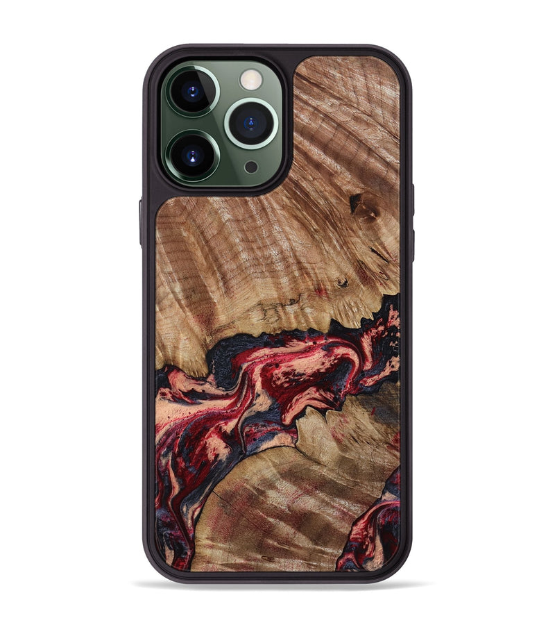 iPhone 13 Pro Max Wood Phone Case - Judge (Red, 791017)