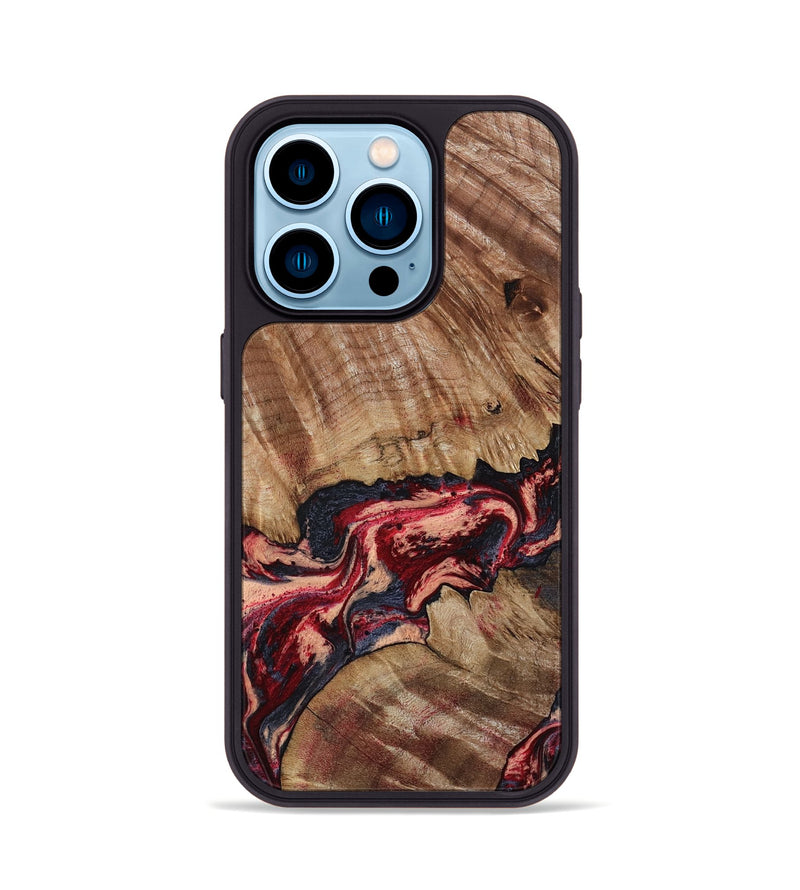 iPhone 14 Pro Wood Phone Case - Judge (Red, 791017)