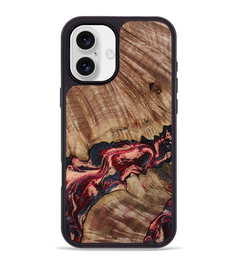 iPhone 16 Plus Wood Phone Case - Judge (Red, 791017)