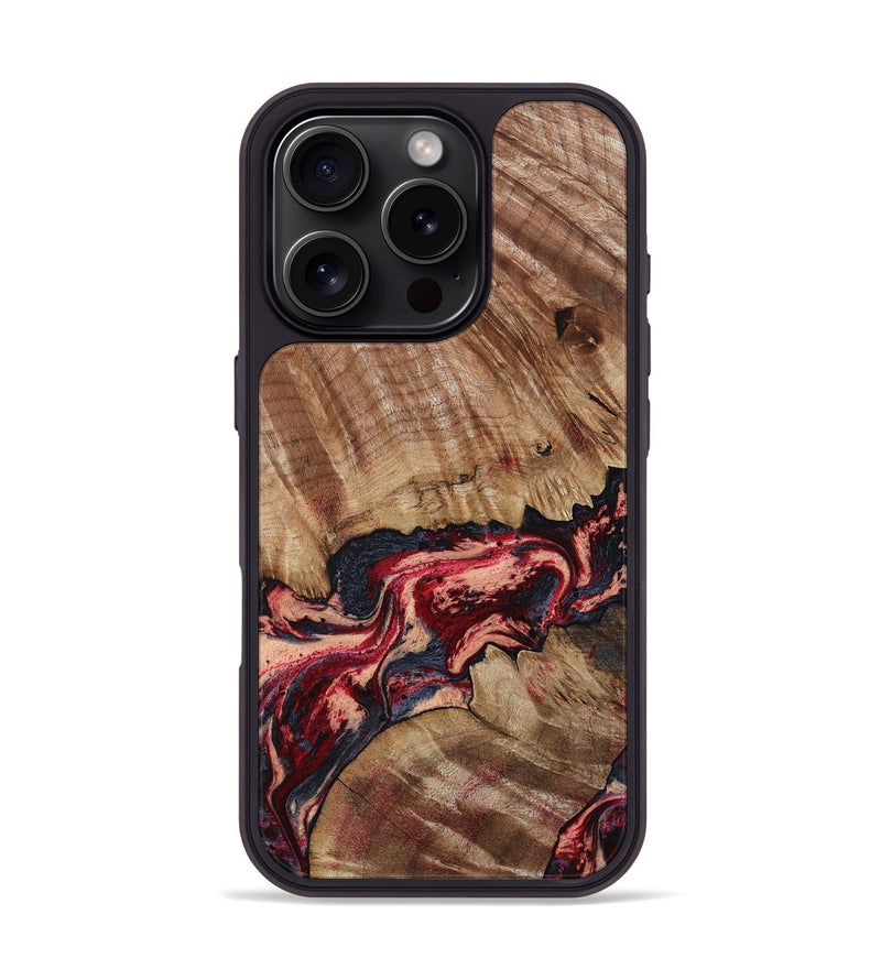 iPhone 16 Pro Wood Phone Case - Judge (Red, 791017)