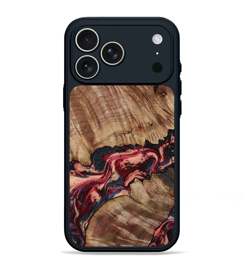 iPhone 17 Pro Max Wood Phone Case - Judge (Red, 791017)