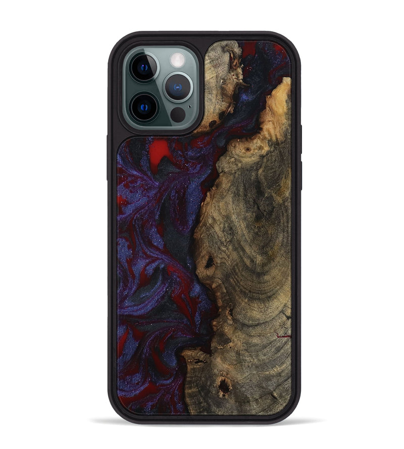 iPhone 12 Pro Max Wood Phone Case - Lexie (Red, 791018)