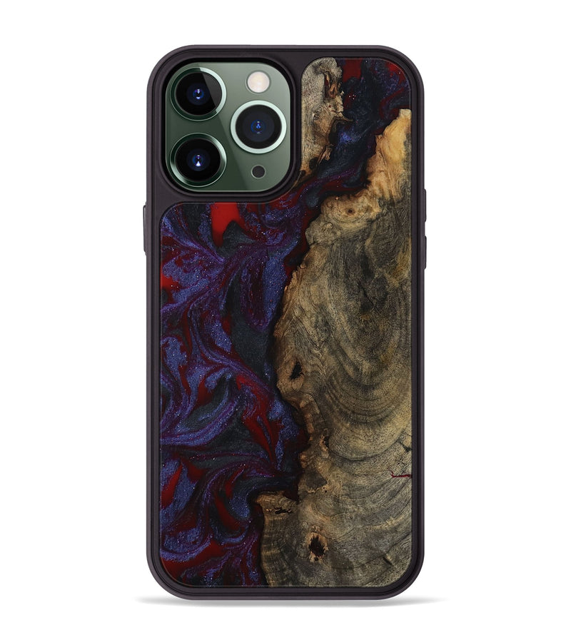 iPhone 13 Pro Max Wood Phone Case - Lexie (Red, 791018)