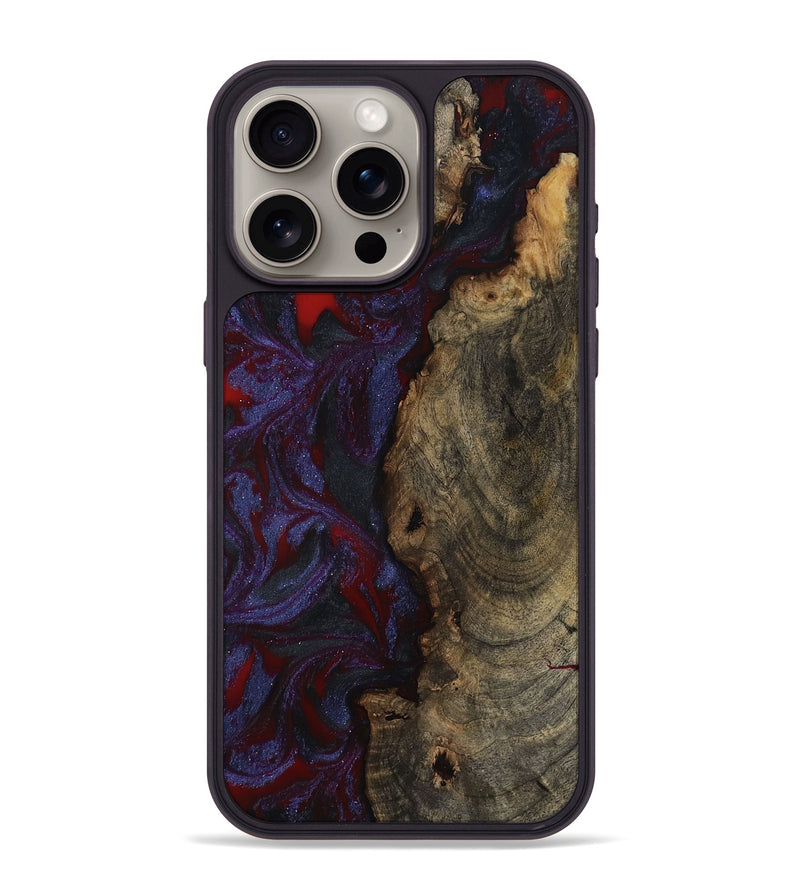 iPhone 15 Pro Max Wood Phone Case - Lexie (Red, 791018)