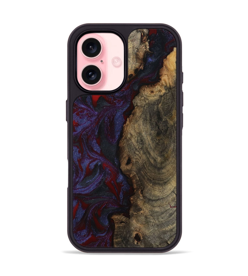 iPhone 16 Wood Phone Case - Lexie (Red, 791018)