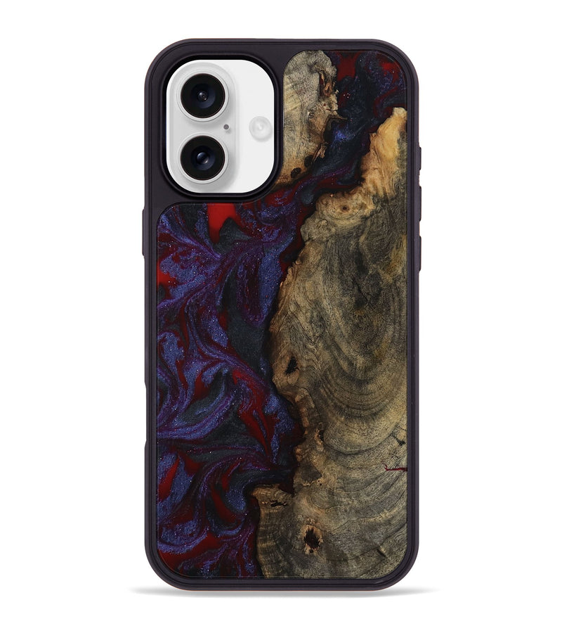 iPhone 16 Plus Wood Phone Case - Lexie (Red, 791018)