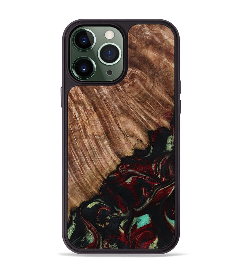 iPhone 13 Pro Max Wood Phone Case - Dakari (Red, 791019)