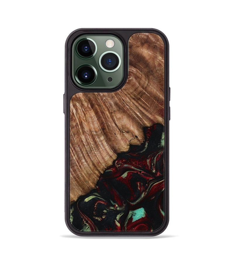 iPhone 13 Pro Wood Phone Case - Dakari (Red, 791019)