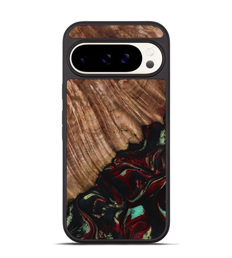 Pixel 9 Wood Phone Case - Dakari (Red, 791019)
