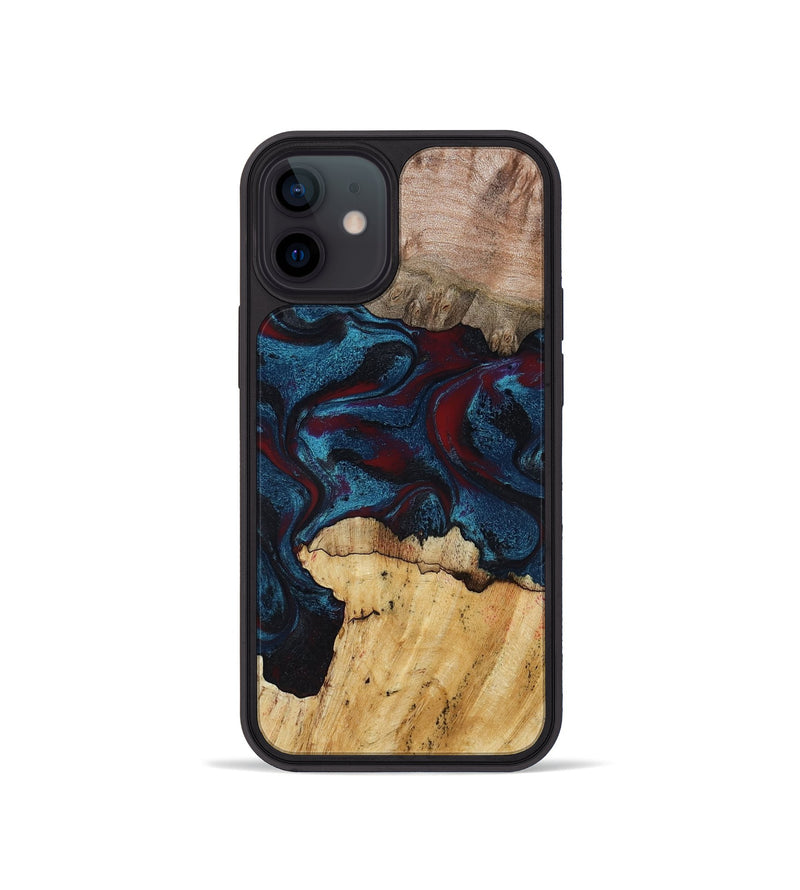 iPhone 12 mini Wood Phone Case - Chester (Red, 791020)