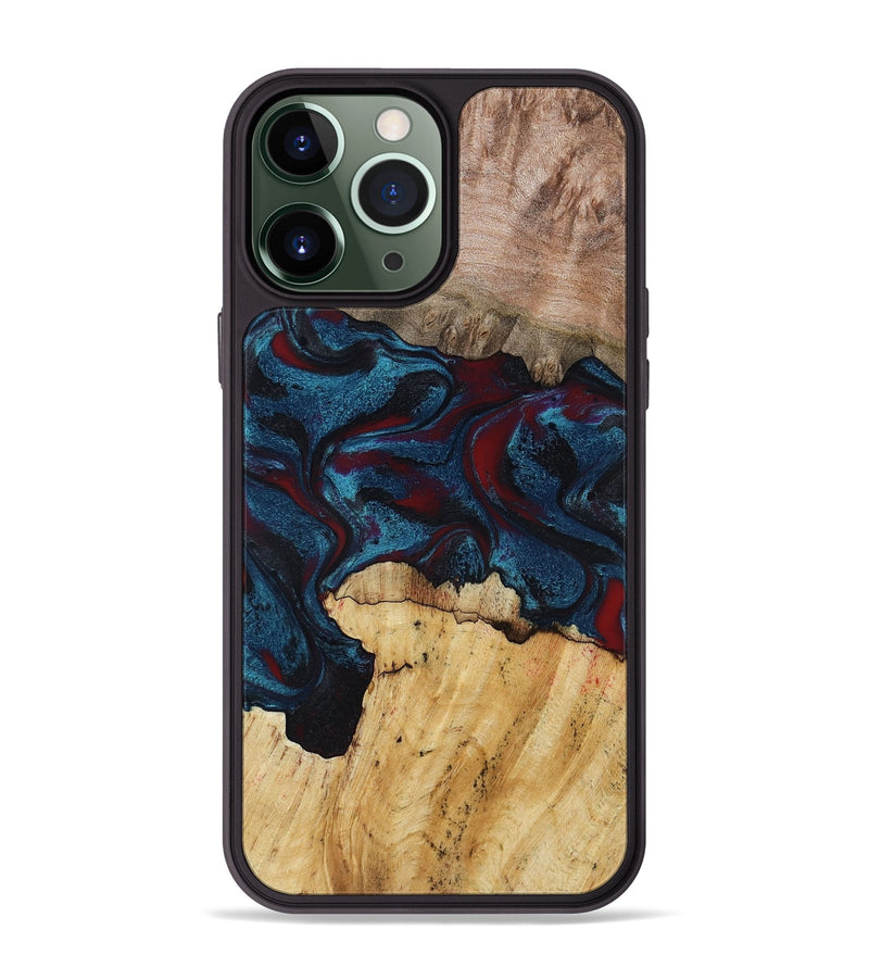 iPhone 13 Pro Max Wood Phone Case - Chester (Red, 791020)