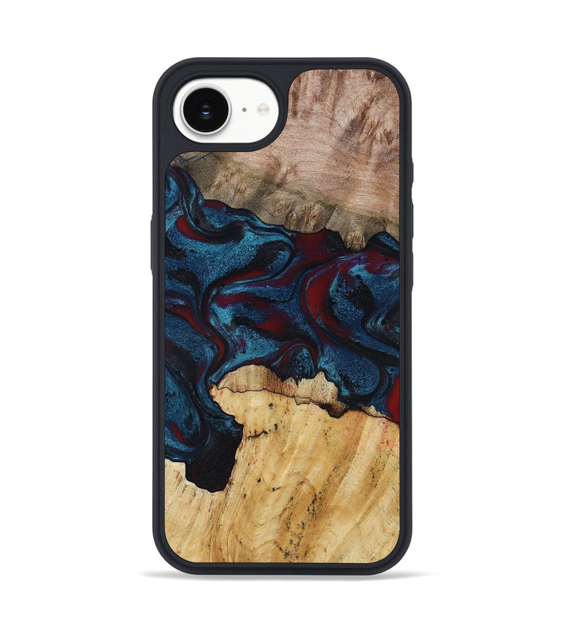 iPhone 16e Wood Phone Case - Chester (Red, 791020)