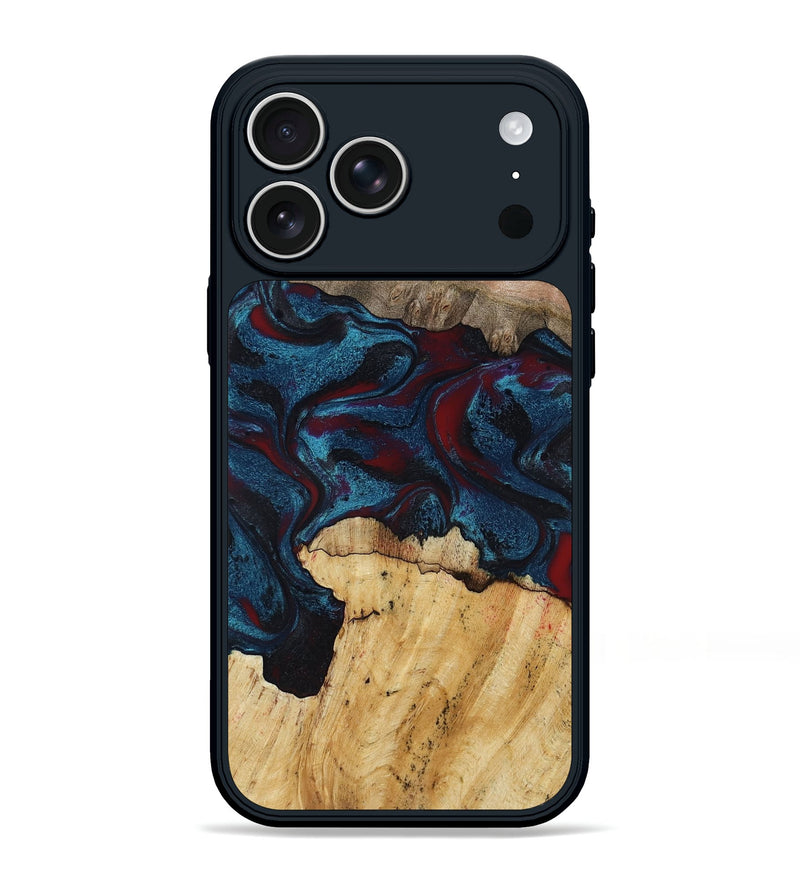 iPhone 17 Pro Max Wood Phone Case - Chester (Red, 791020)