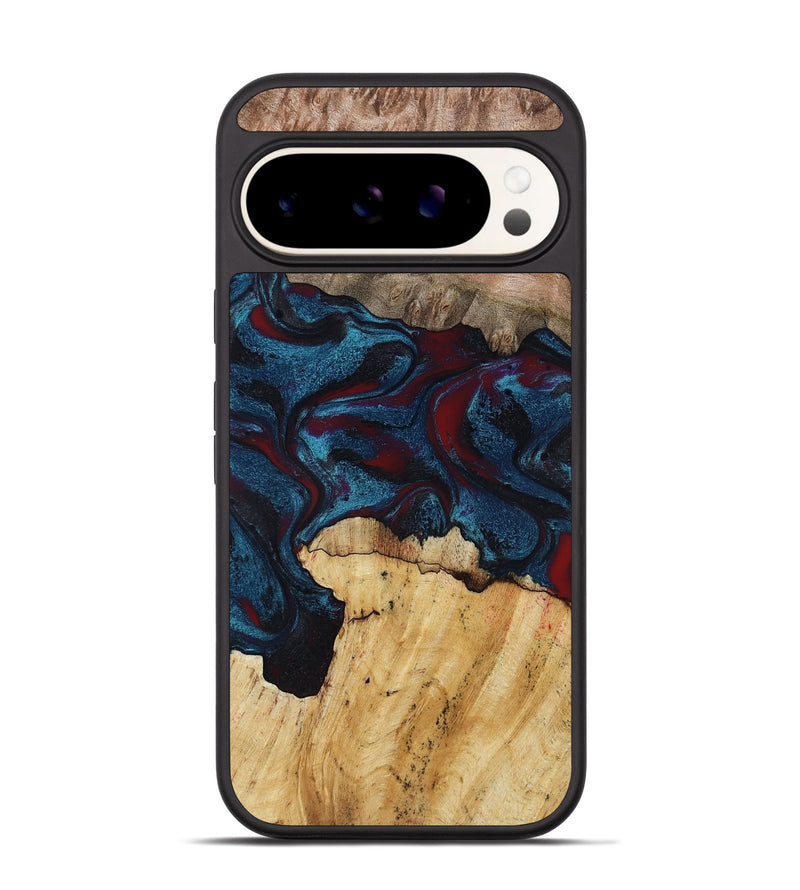 Pixel 9 Pro Wood Phone Case - Chester (Red, 791020)
