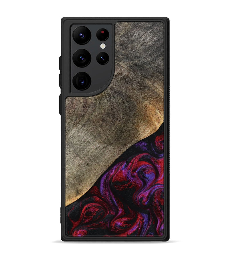 Galaxy S22 Ultra Wood Phone Case - Gussie (Red, 791021)